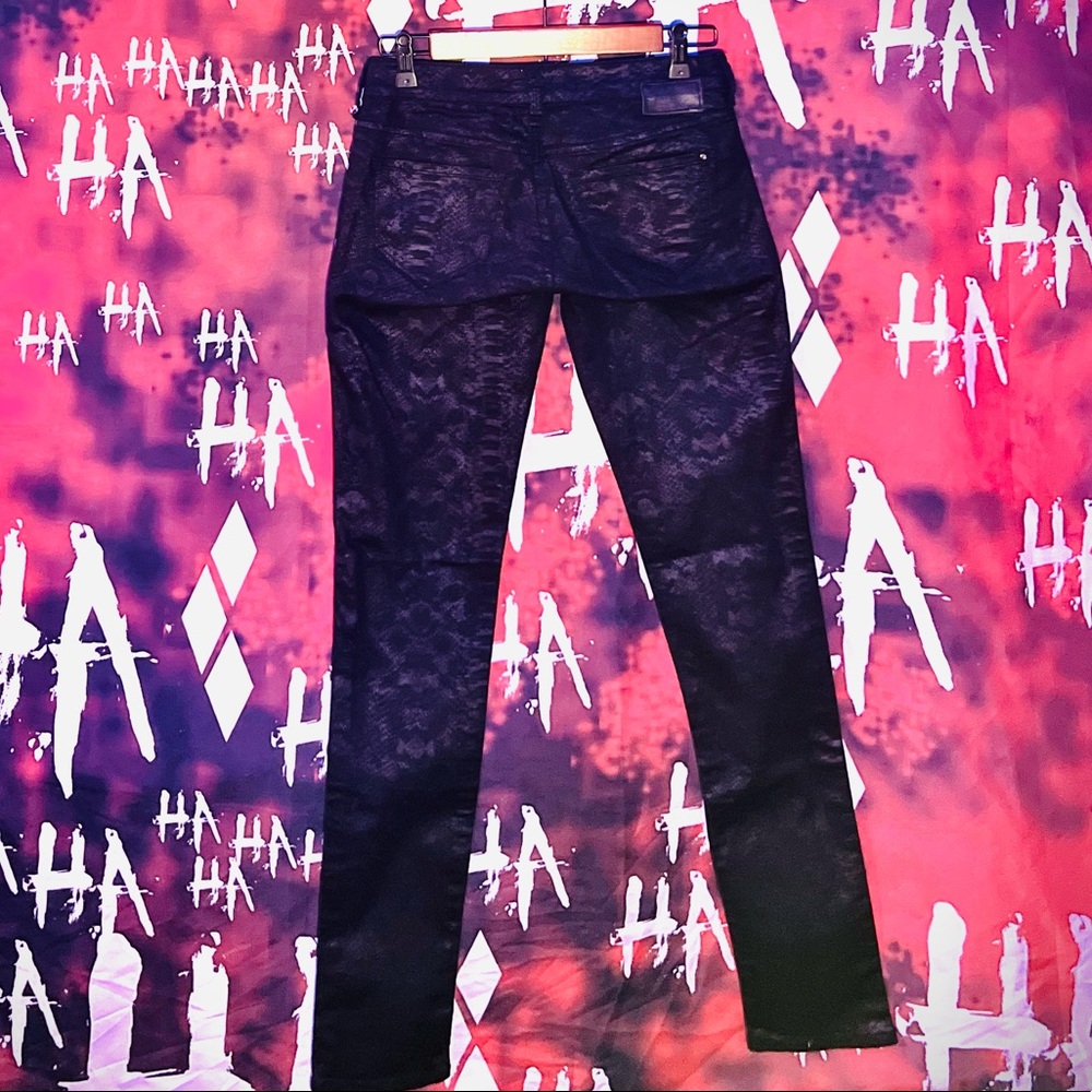 Printed Black Pants